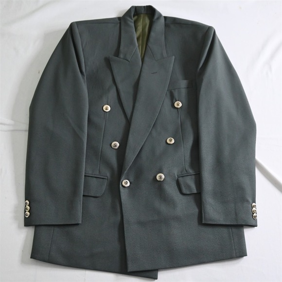 Vtg Mens 36R‎ Green Nautica Button Double Breasted Blazer Jacket Sport Coat